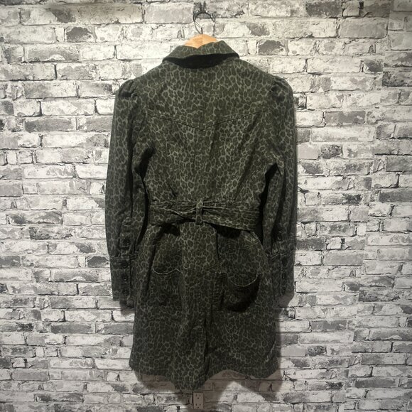 EUC Marissa Webb Mera Animal Print Cotton Canvas Jacket Womens Size 6 - Picture 8 of 15